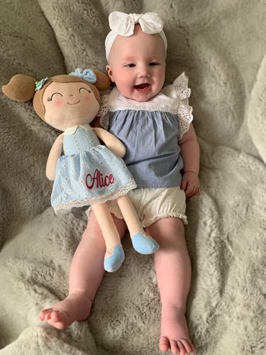 Customer photo review of Personalized Leyadoll (Blue) with Gift Bag