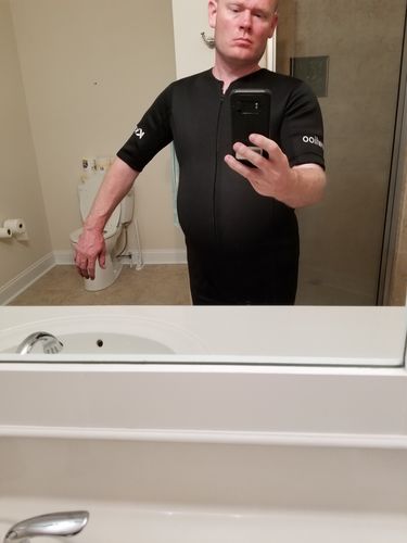 Customer photo review of Kewlioo Neoprene Weight Loss Sauna Suit (Unisex)
