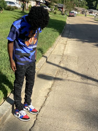 Customer photo review of Moto Pocket Skinny Fit Denim Black Camo (VIM4433T)