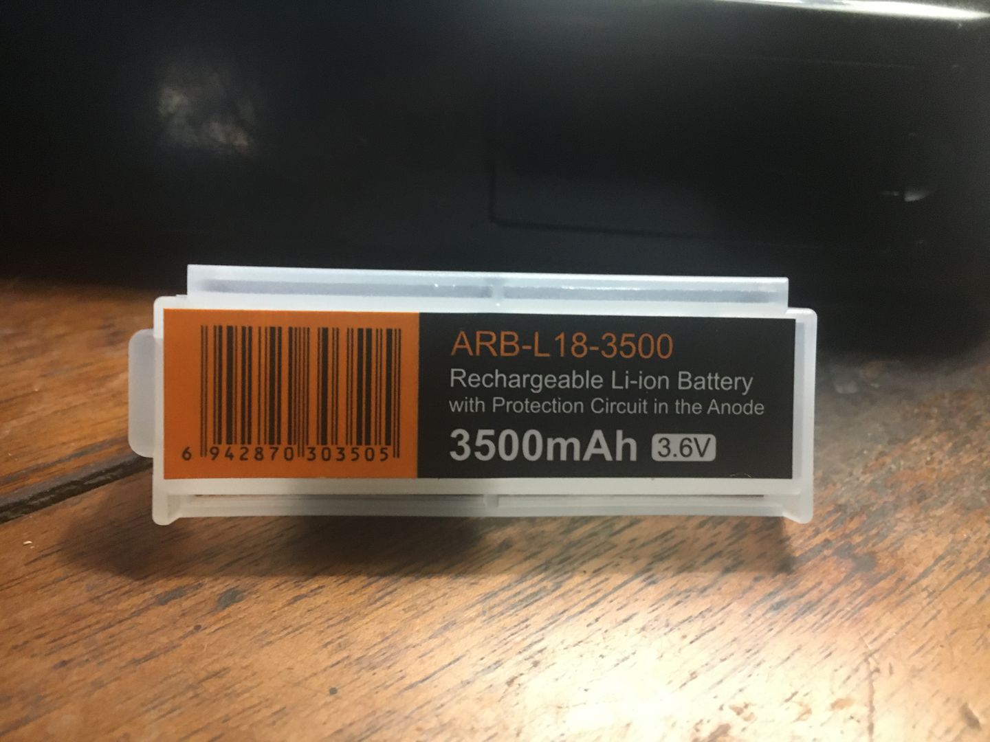 Customer photo review of Pile rechargeable Fenix ARB-L18 - 18650 - 3500 mAh pour toutes les lampes Fenix utilisant des 18650
