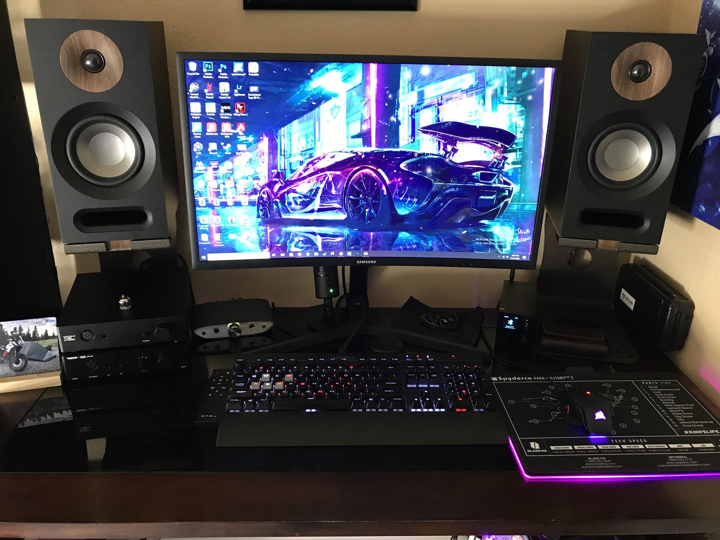 Customer photo review of SOUNDRISE PRO Studio Monitor Stands 9" | Made in USA | Pair