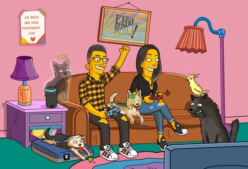 Customer photo review of RETRATO EM ARQUIVO DIGITAL FAMILIA AMARELA