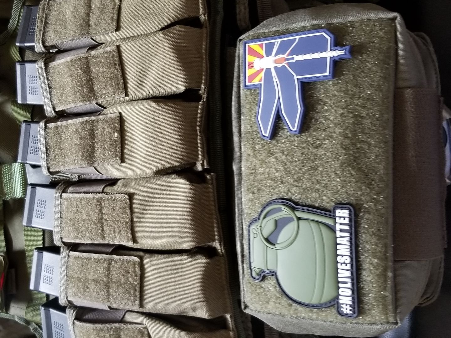 Customer photo review of #NOLIVESMATTER Morale Patch