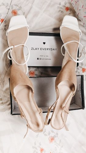 Customer photo review of Gian Beige Suede