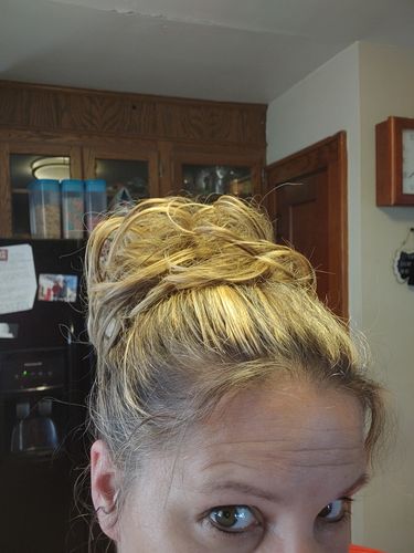 Customer photo review of JuvaBun Messy Bun