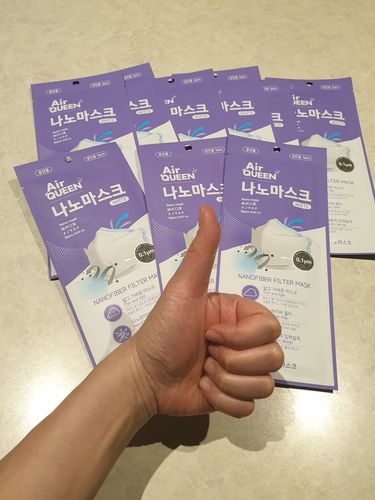 Customer photo review of AirQUEEN Nanomask