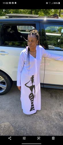 Customer photo review of African Beauty Shirt Dress