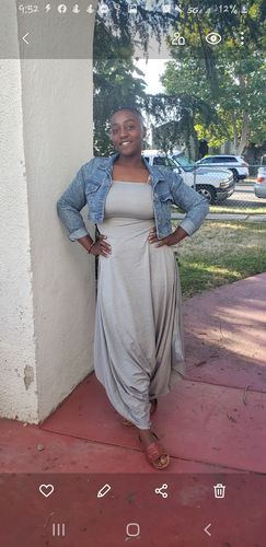 Customer photo review of Cami Asymmetric Jumpsuit