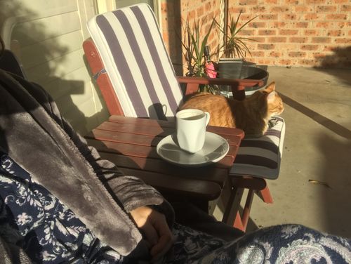 Customer photo review of Vanilla Coffee Syrup