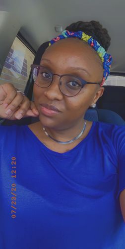 Customer photo review of Locs/ Natural Hair Headband