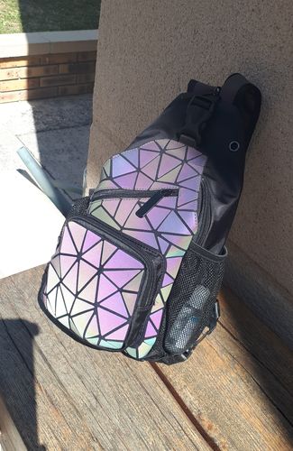 Customer photo review of Sac à dos holographique | Perle