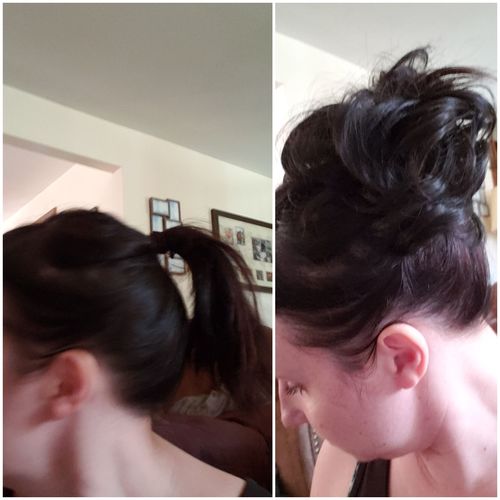 Customer photo review of JuvaBun Messy Bun