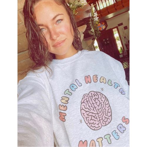 Customer photo review of Mental Health Matters (Brain) -- Sweatshirt