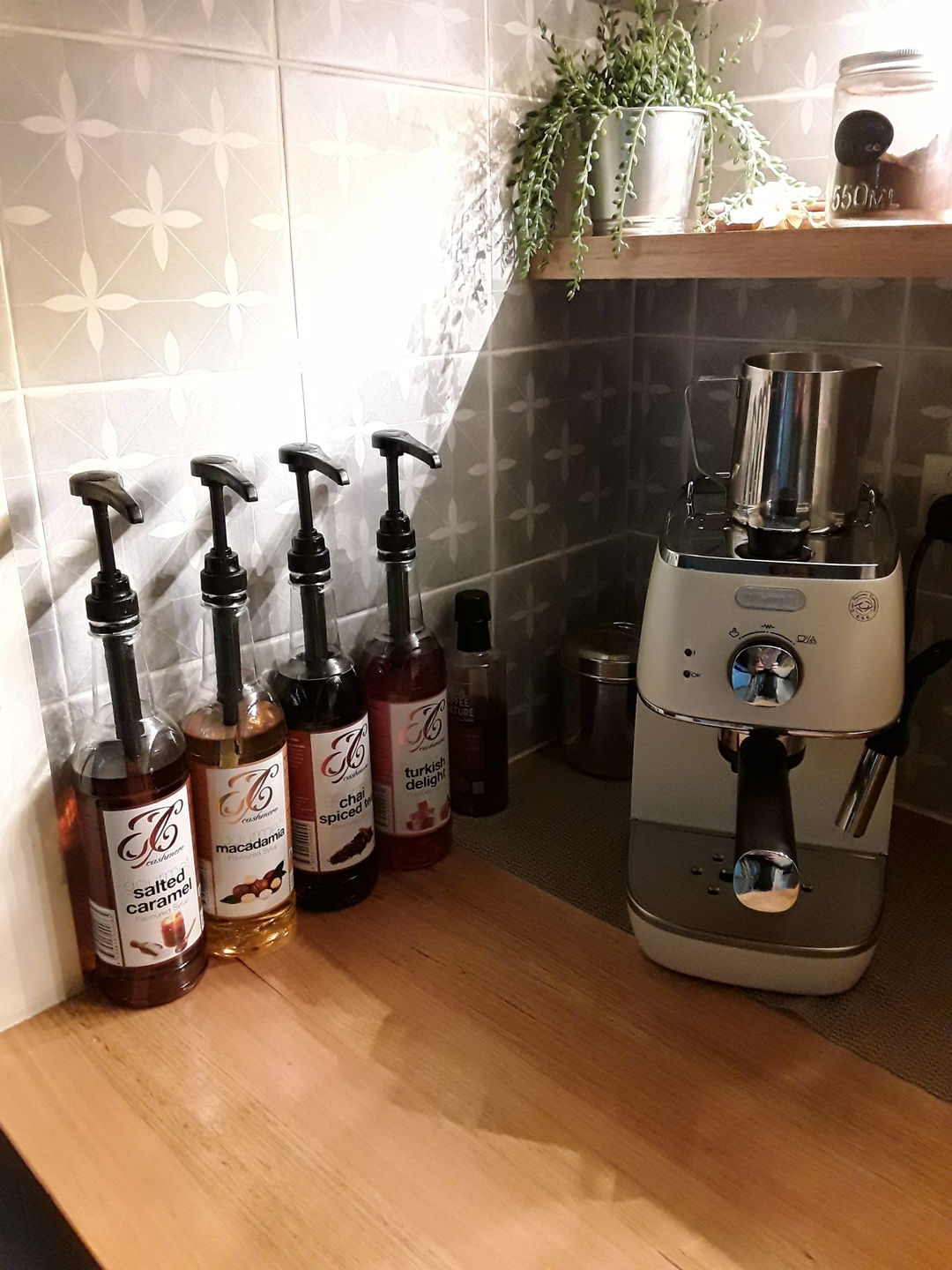 Customer photo review of Salted Caramel Coffee Syrup