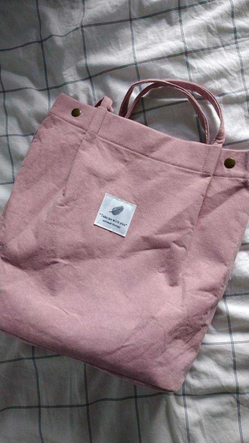 Customer photo review of Cord Tote Bag