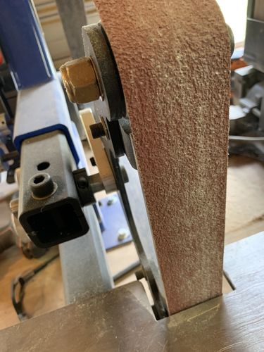 Customer photo review of 2 X 72 Inch Knife Makers Sanding Belts Assortment