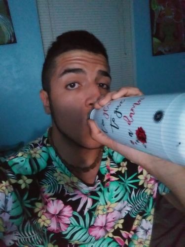 Customer photo review of 2019 Too Glam to Give a Damn Water Bottle - White