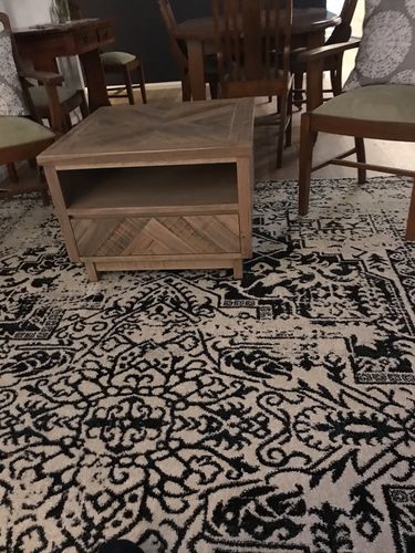 Customer photo review of Symphony Cream Navy Modern Vintage Rug