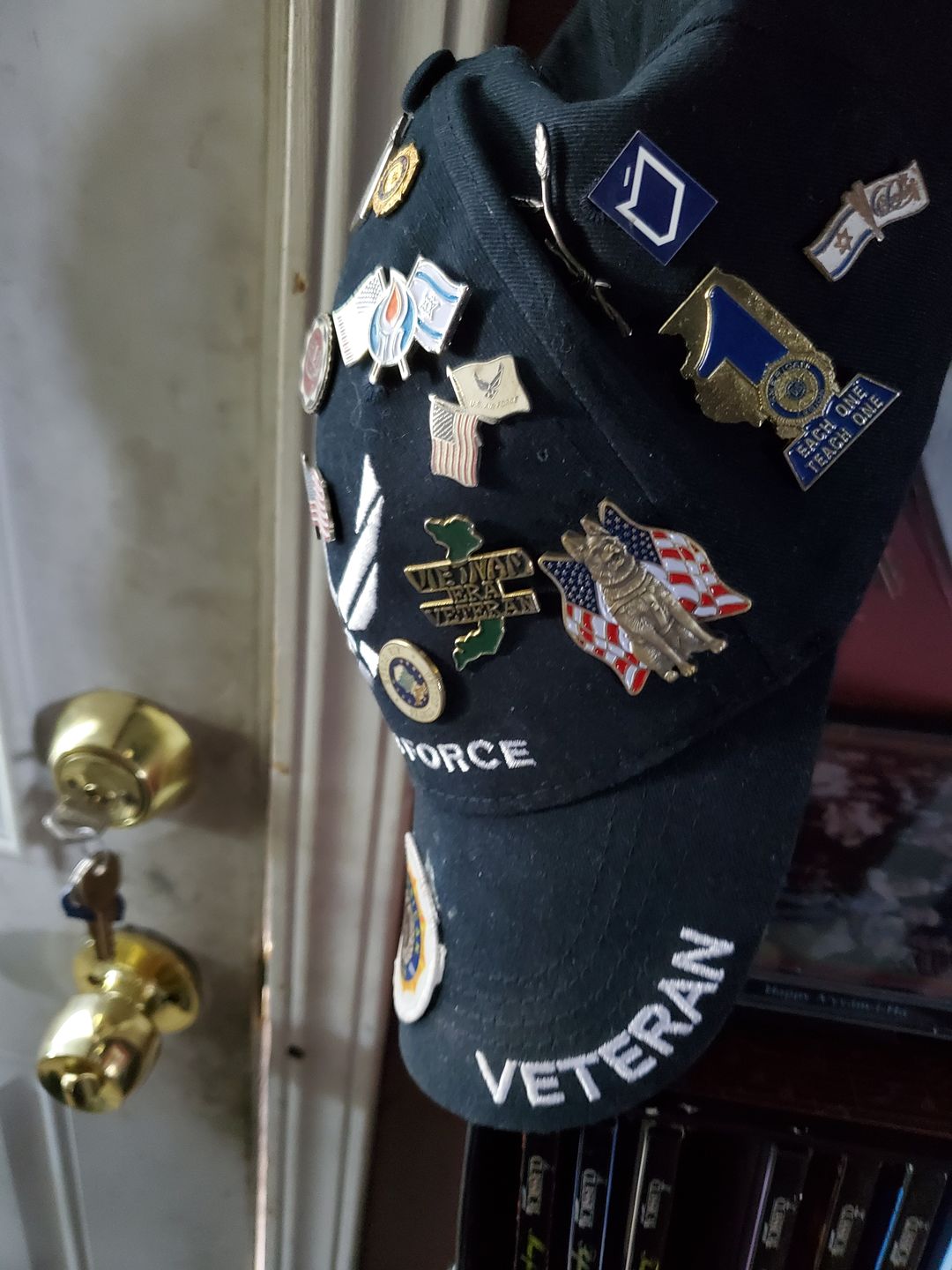 Customer photo review of K-9 Veteran Pin