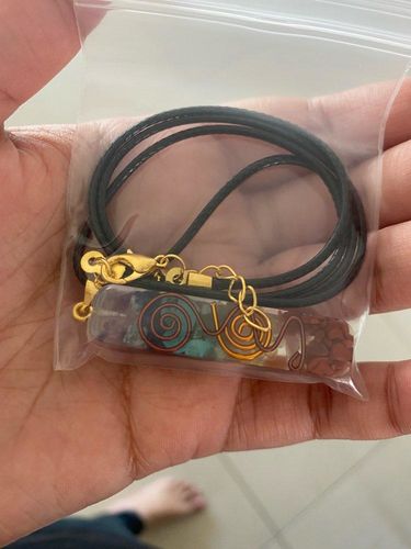 Customer photo review of SafeChakra™ - Tegen Straling Beschermende Orgonite ketting