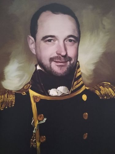 Customer photo review of The Admiral - Custom Canvas