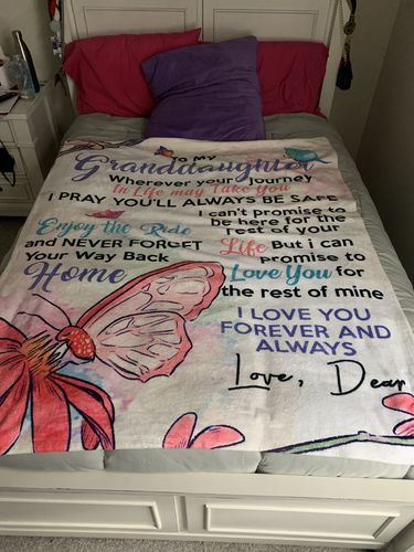 Customer photo review of Granddaughter Blanket - BU