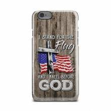 Customer photo review of I stand for the flag and I kneel before God phone case