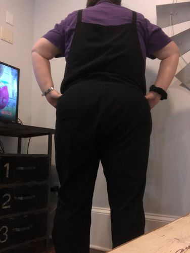 Daryl Signe review of Women's Baggy Plus Size Overalls Cotton Linen Jumpsuits C1697# image 1 out of 1