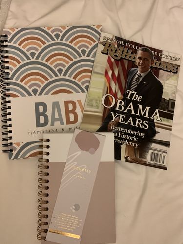 Customer photo review of Postpartum Journals - Powdered Lilac