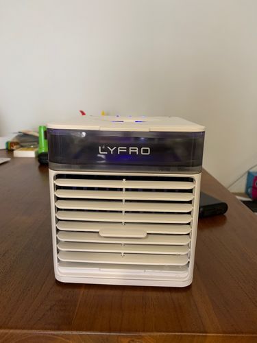 Customer photo review of Uniq Lyfro Blast Portable Desktop UVC Purifying Air Cooler with Nanosilver Ion Air Filter