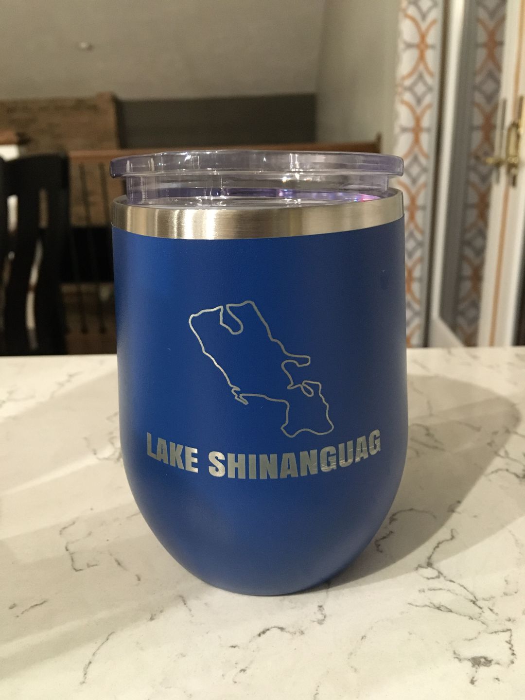 Customer photo review of Custom Lake Wine Tumbler