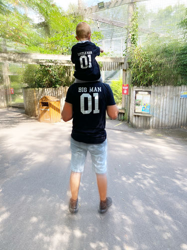 Customer photo review of Big Man/Little Man/Middle Man Daddy & Son Matching Tees (MRK X)
