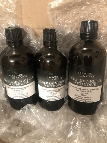 Customer photo review of Pack 3 huiles de nigelle (Offre valable jusqu’à dimanche 19 juillet 2020)