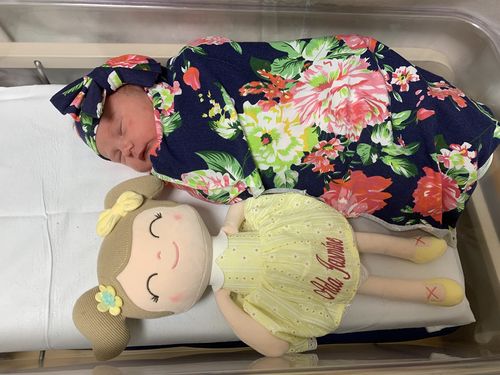 Customer photo review of Personalized Gloveleya Spring Girl Doll With Gift Bag - 5 Colors