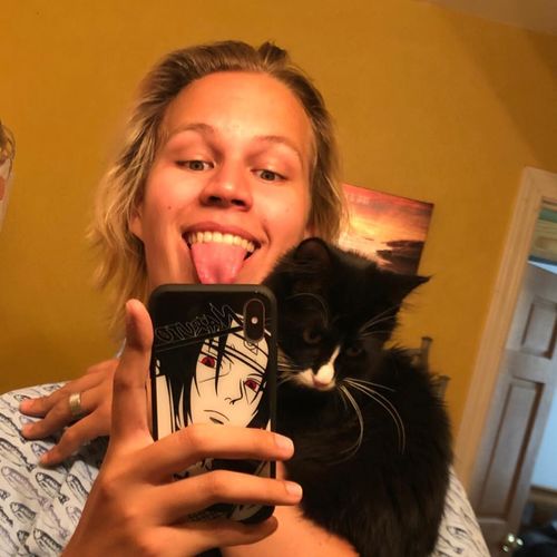 Customer photo review of Naruto Characters Sketch Tempered Glass Phone Case