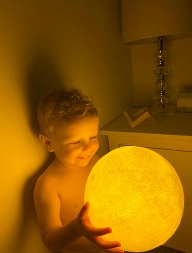 Customer photo review of The Original Moon Lamp™