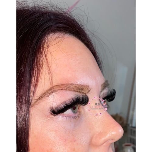 Customer photo review of 0.05 Easy Smart Fan Russian Volume Cashmere Lashes (16 lines)