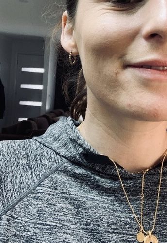 Customer photo review of Beaded Hoop (small)
