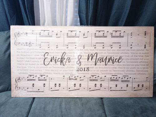 Customer photo review of Custom Couple Music Premium Canvas - Ready to Hang