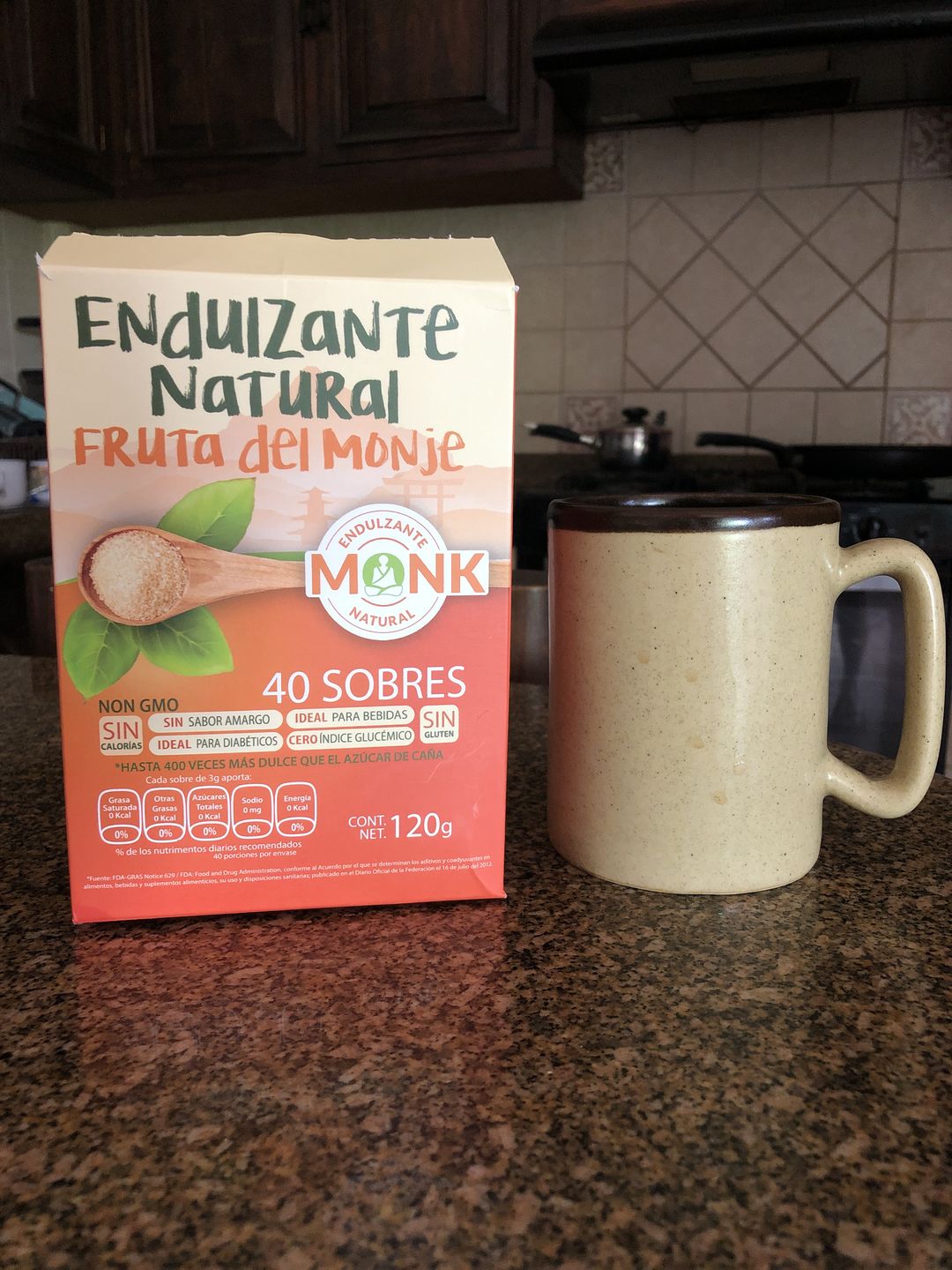 Customer photo review of Sobrecitos de Monk: Fruta del Monje en 40 sobres de 3 grs.