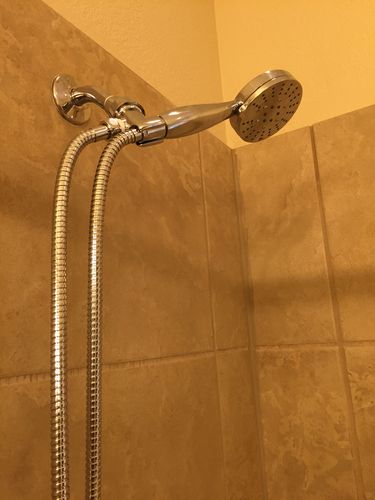 Customer photo review of 3-Spray Handheld Shower Head Set