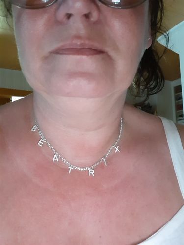 Customer photo review of Namenskette Zirkonia