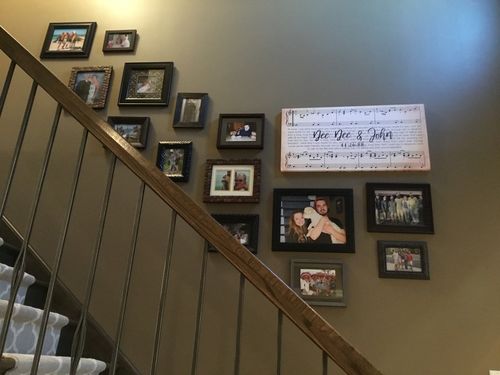 Customer photo review of Custom Couple Music Premium Canvas - Ready to Hang