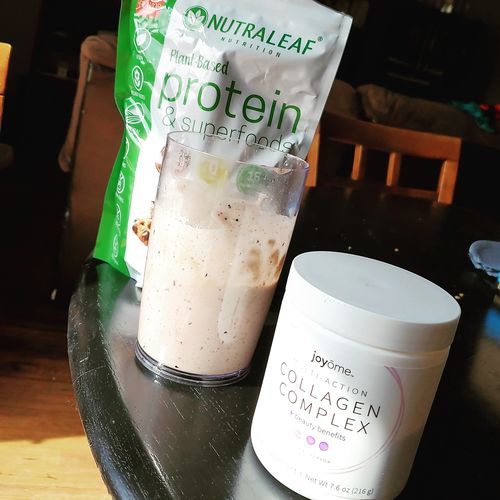 Customer photo review of NutraLeaf® Vegan Protein + Superfoods