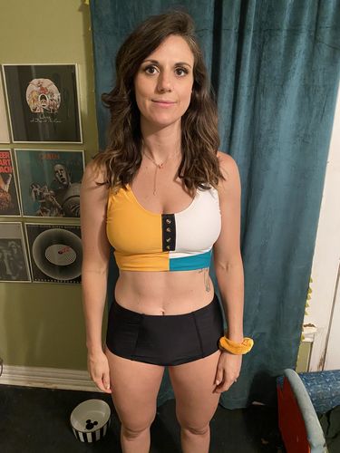 Customer photo review of Beach Babe Top | Yellow