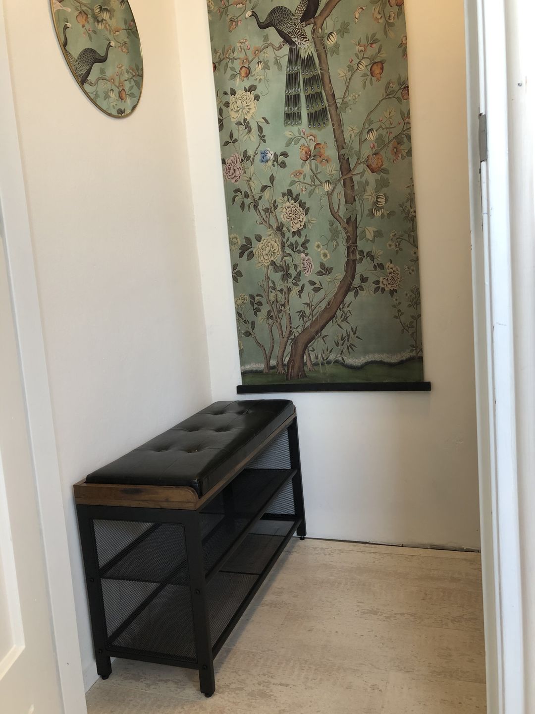 Customer photo review of Schoenenrek / bankje Industrieel Design | Houtlook en Staal | 80x30x48cm