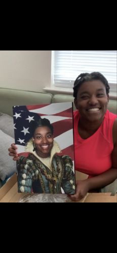 Customer photo review of The Sapphire Queen USA Edition - Custom Canvas