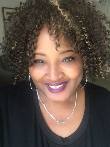 Customer photo review of Block Mini Name Necklace with Cuban Chain