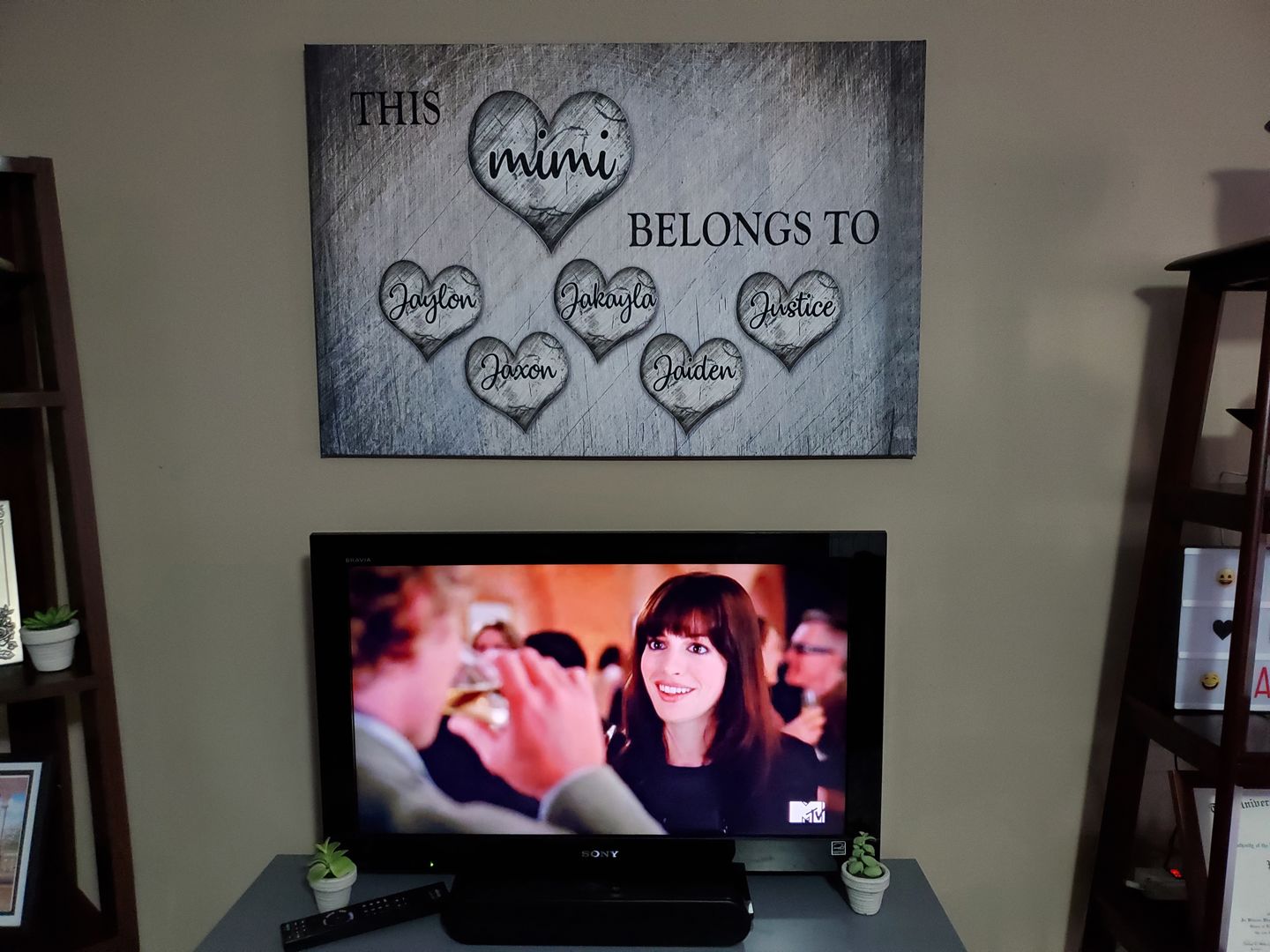 Customer photo review of Personalized "This Grandma Belongs To" Premium Canvas