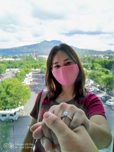 Customer photo review of 2ct Naxos Engagement Ring